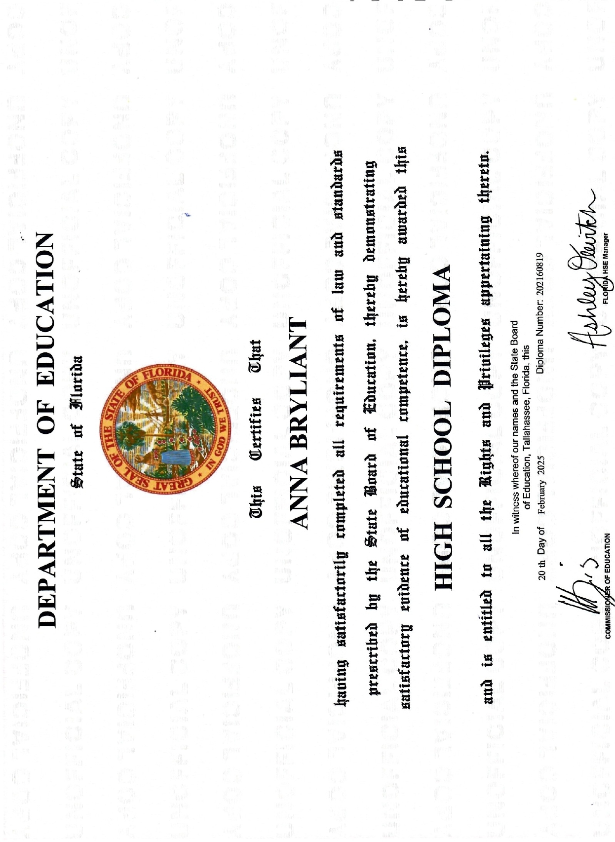 High School Diploma